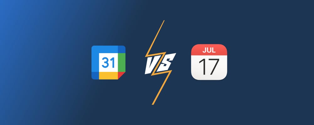 Google Calendar vs Apple Calendar: which is best in 2026?