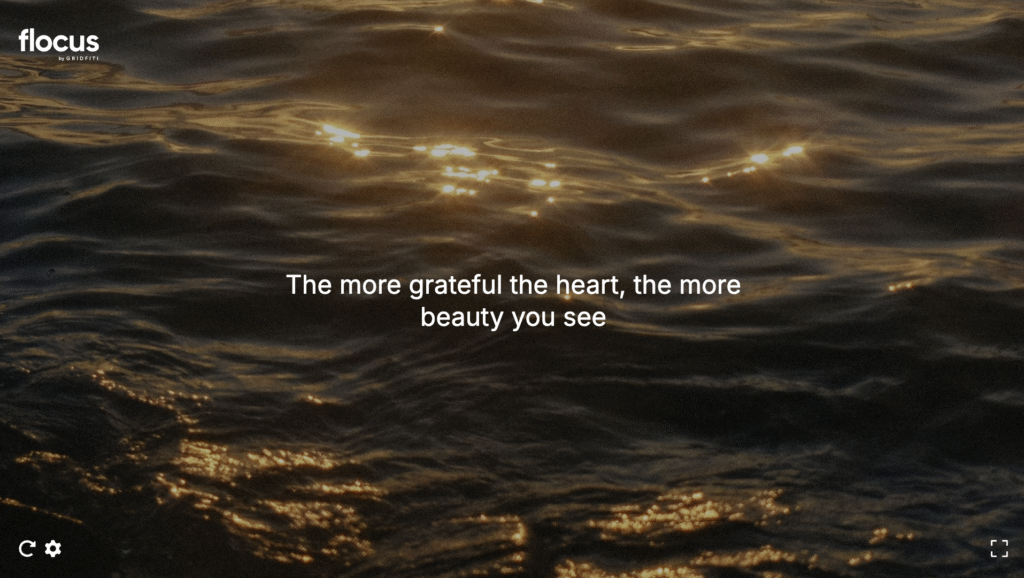 格言ウィジェットFlocusのスクリーンショット