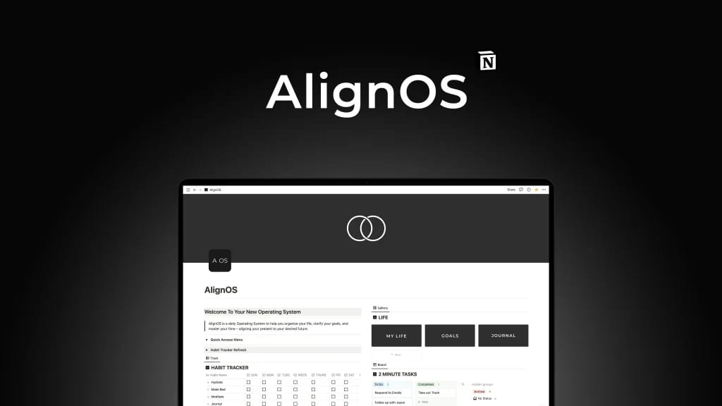AlignOS 템플릿 스크린샷