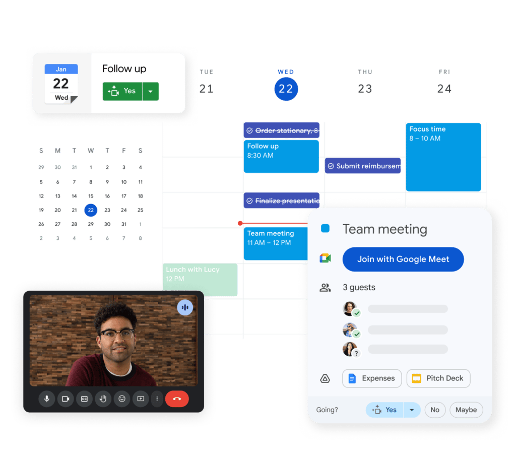 Google Calendar 스크린샷