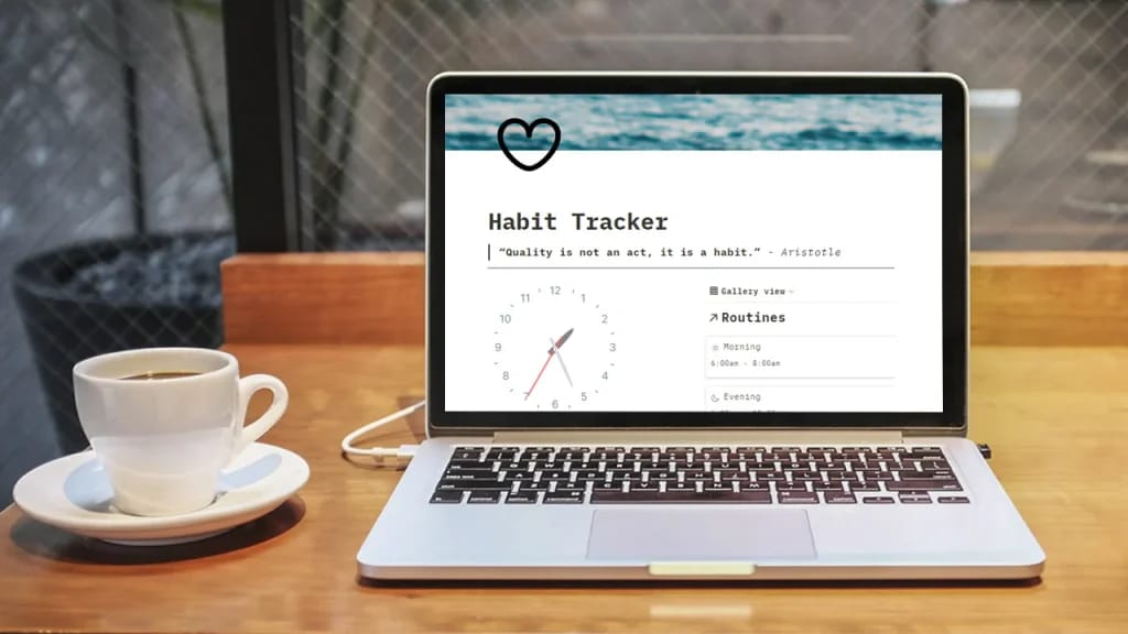 Notion Habit Tracker 템플릿 스크린샷