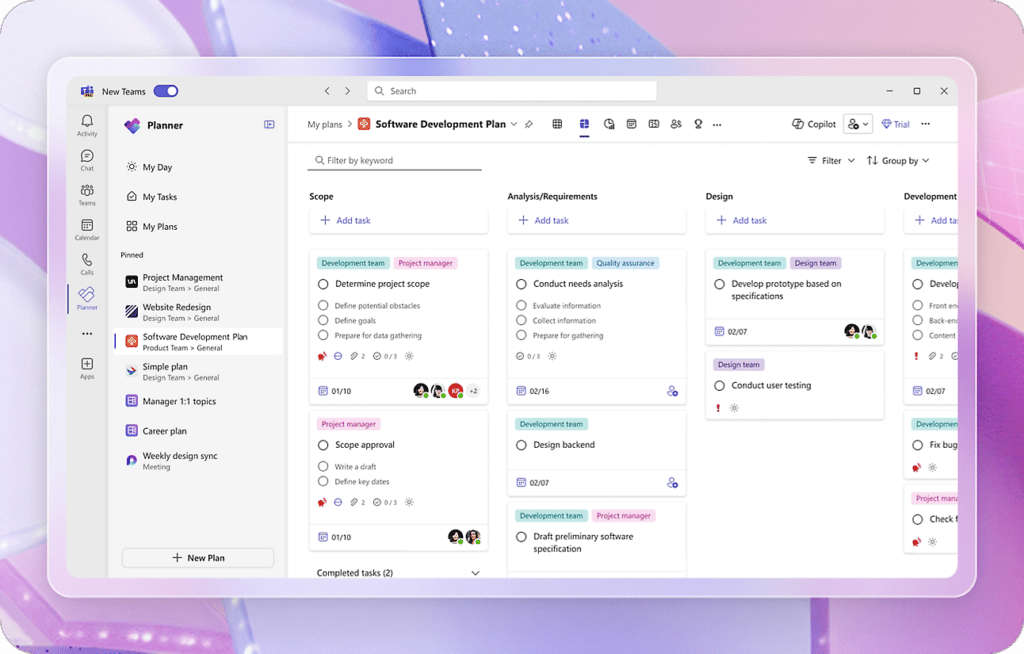 Microsoft Planner カンバンボード