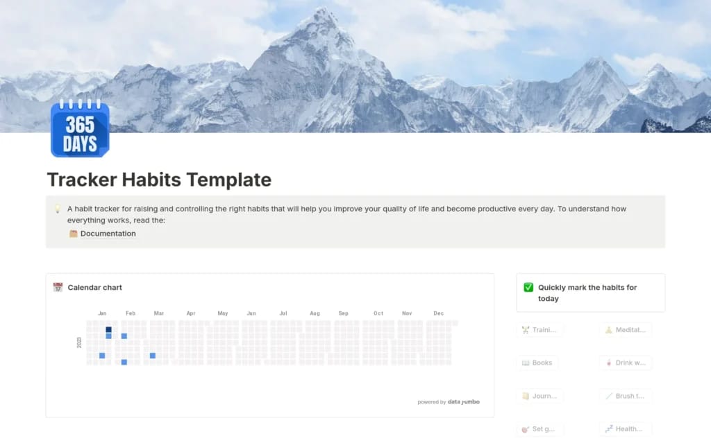 Tracker Habits by ArU テンプレートのスクリーンショット