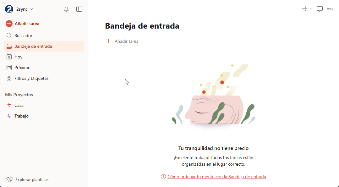 Añadir una tarea recurrente en Todoist en el título.