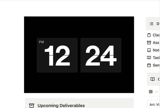 GridfitiによるFlix Flip Clock Notionウィジェット
