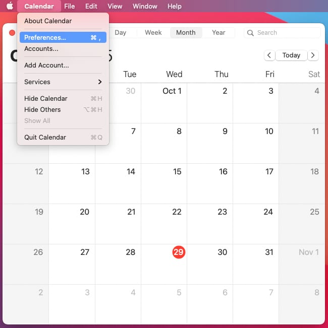 Mac에서 Google 캘린더를 Apple 캘린더와 동기화
