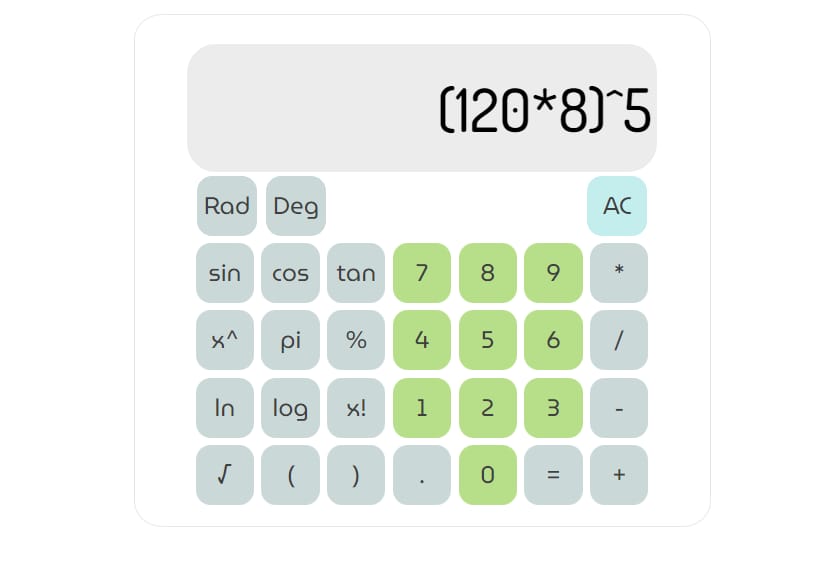 科学計算ウィジェット